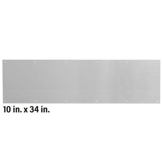 10 x 34-Inch Aluminum Door Kick Plate, Satin Finish product photo