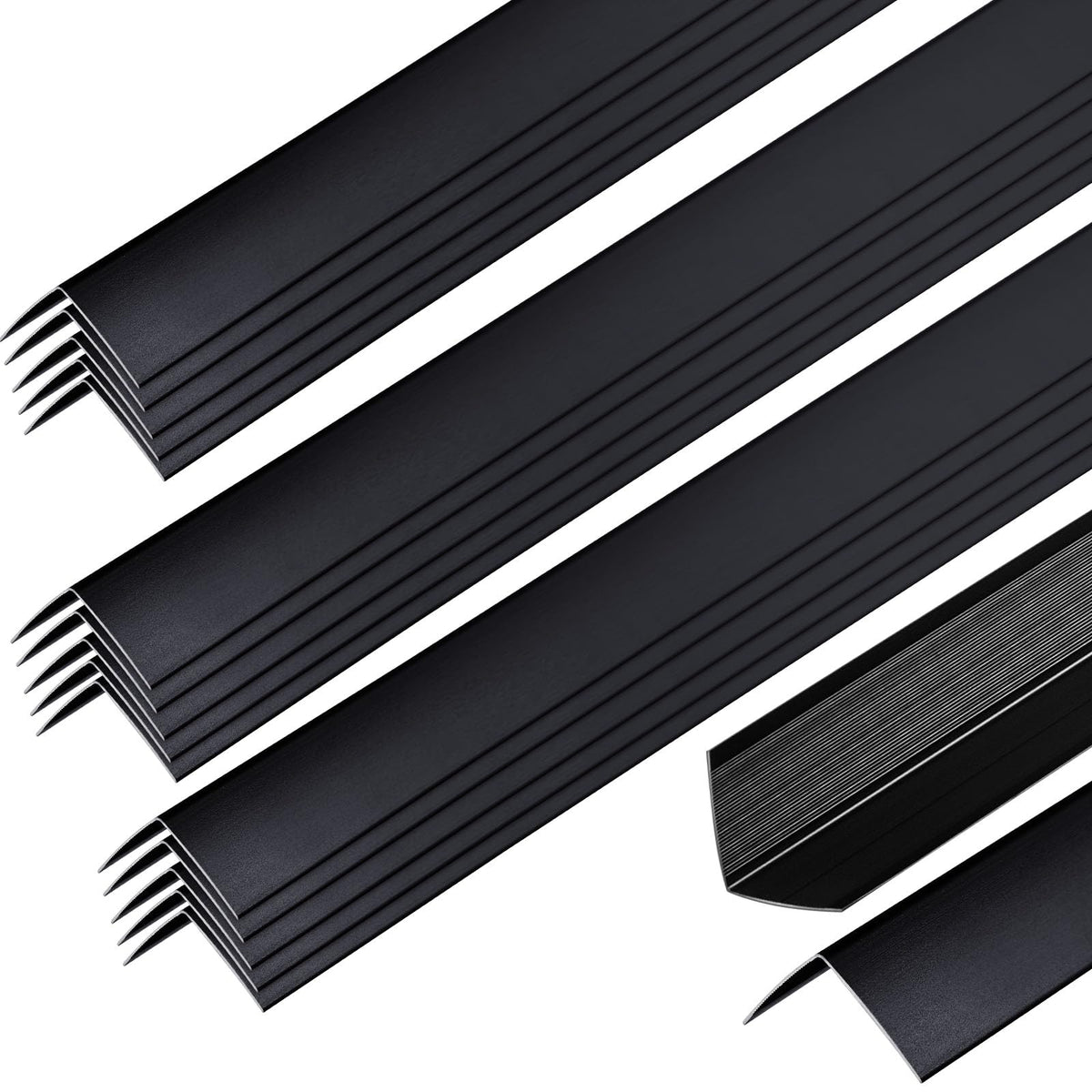 48-Inch Aluminum Corner Guards, 30-Pack, Black product photo